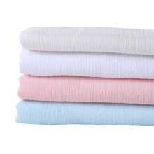 Eco Cotton Crepe Fabric Gauze pour chemise Robe de serviette pour bébé